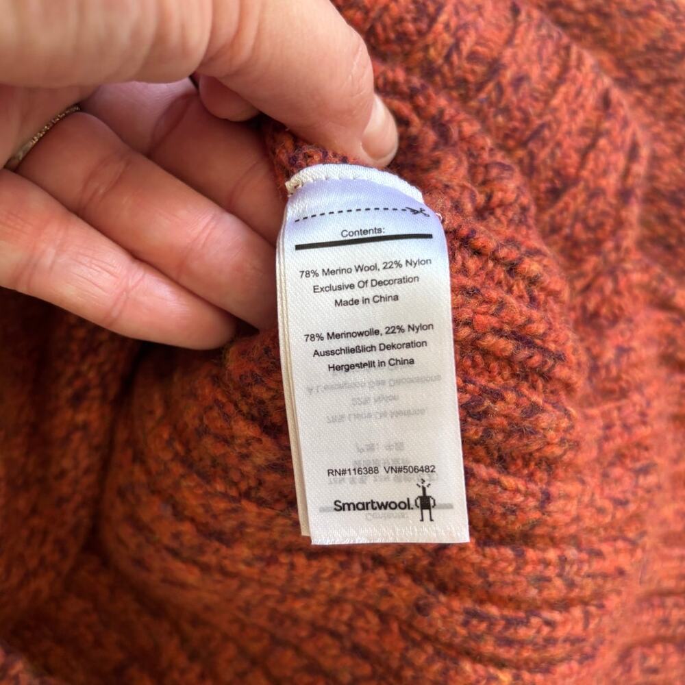 Smartwool Women's Ginger Heather Bell Meadow Sweater Merino Wool - Picture 4 of 6